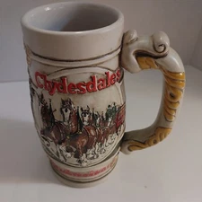 Vintage Budweiser Clydesdales Anheuser-Busch Inc Stein Ceramarte