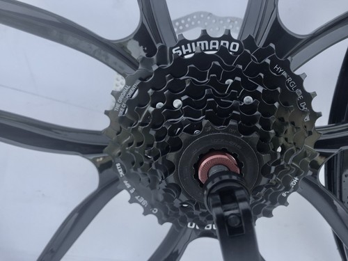 27.5 inch magnesium bike wheels black 8 speed shimano freewheel front and rear - Picture 19 of 33