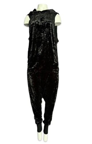 WIDOW by Lip Service Unisex Goth Rocker Punk Crushed Velvet Shirt Hoodie Top - Picture 6 of 10