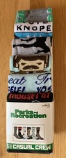 Parks and Recreation Mens Socks 6 Pairs. Casual Crew.