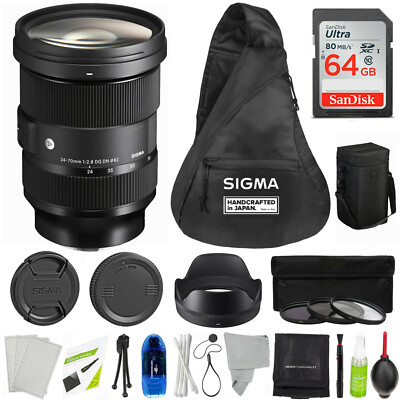 Sigma 24 70mm F2 8 Dg Dn Art Lens For Sony E With Essentials Accessory Bundle Ebay