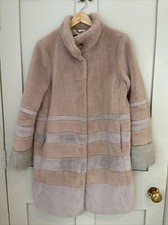 Marc Cain Faux Fur Coat - Size N2 (uk 10)
