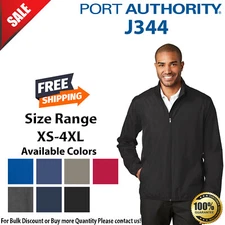 Port Authority J344 Mens Long Sleeve Water Resisting Zephyr Full Zip Jacket