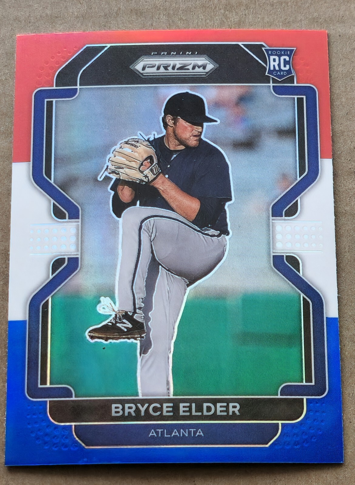 2022 PANINI PRIZM RED WHITE BLUE RC BRYCE ELDER ATLANTA BRAVES PRIZM ROOKIE