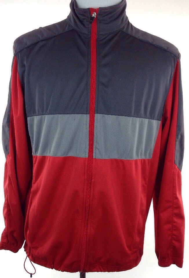 IZOD XTREME FUNCTION XFG GOLF FRONT ZIP TRACK JACKET MENS