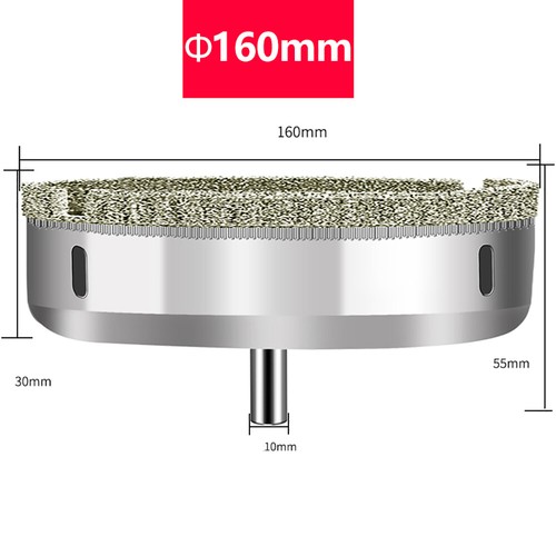 Foret diamant 3 mm-200 mm couronne de forage scie à trous perceuse à carreaux pour verre céramique marbre - Photo 50/74
