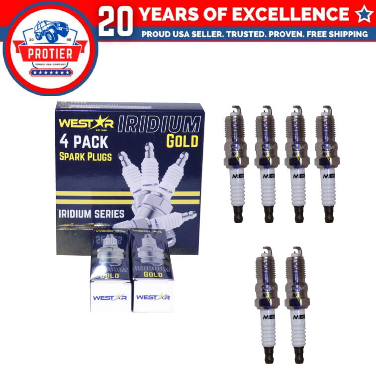 6x iridium spark plugs 3403 compatible with Chevrolet blazer