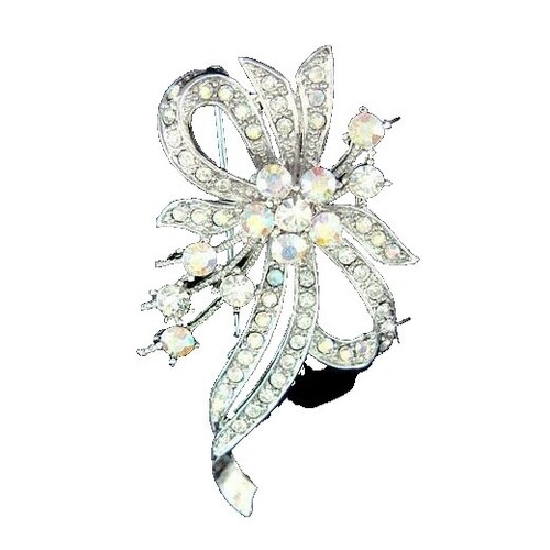 Vintage Christian Dior Rhodium Plated Ladybug on Branch with