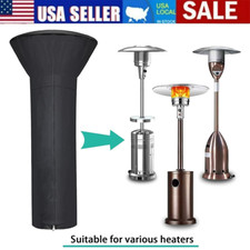 89''H Patio Heater Cover Waterproof Standup Round Tall Heater Cover with Zipper