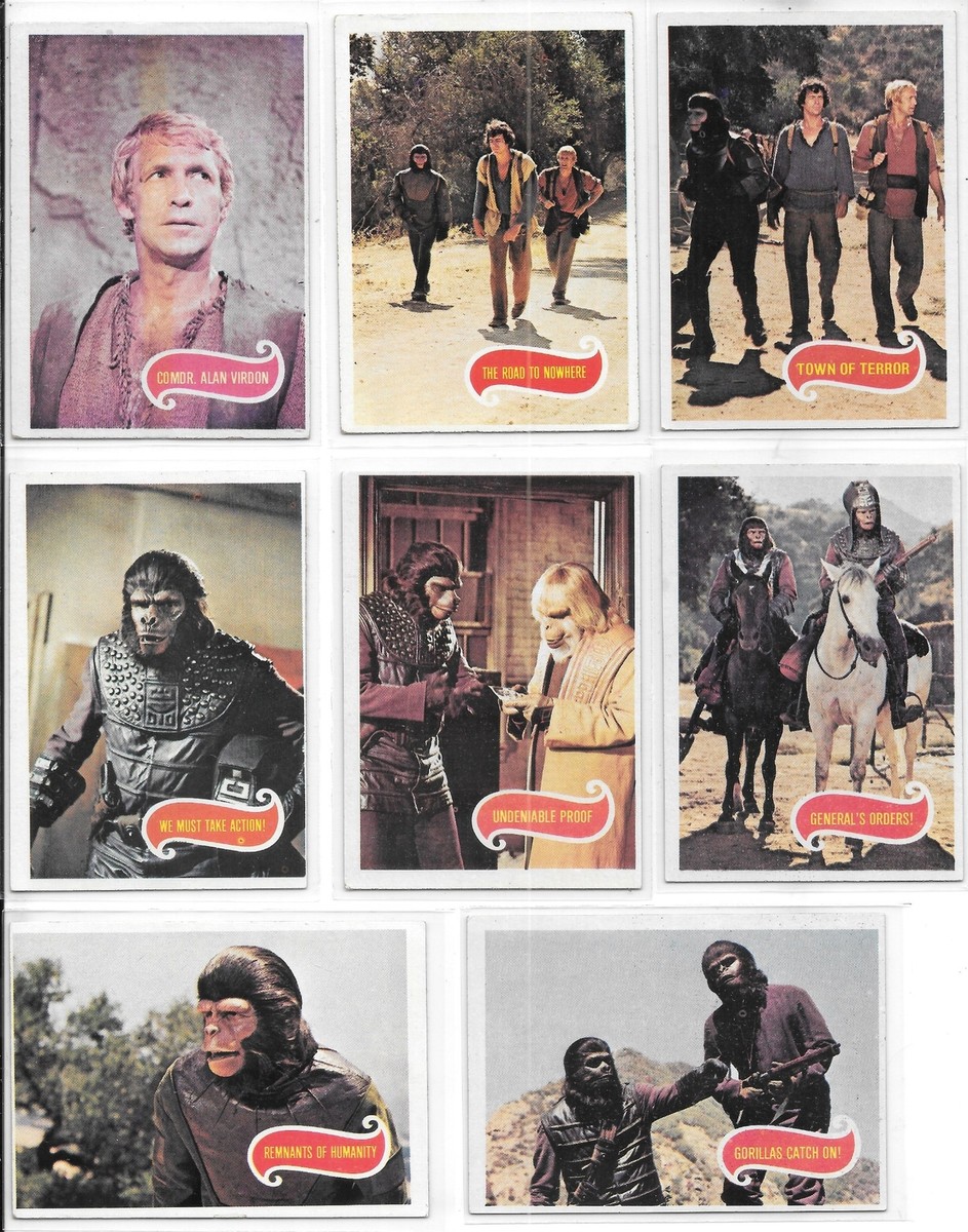 Planet of the Apes TV Series Trading Cards Topps 1974 (NOT 1967