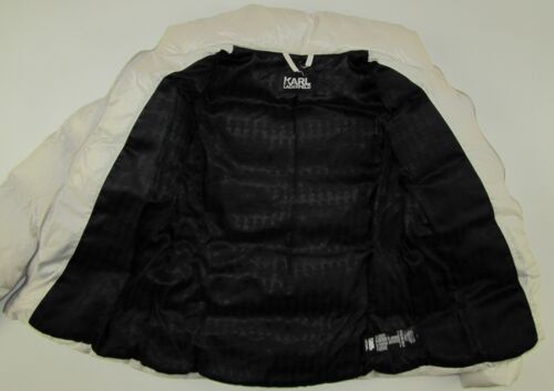 Karl Lagerfeld down filled jacket silver pearly insulated padded womens Medium M - Picture 3 of 19