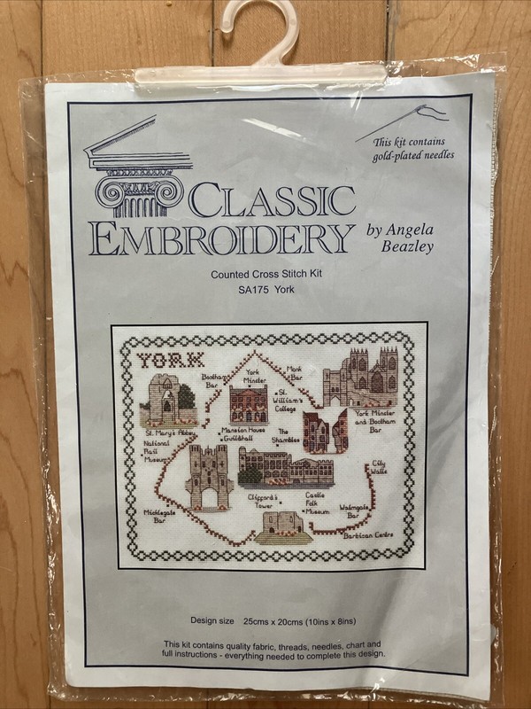 Classic Embroidery- YORK SA175  Counted Cross Stitch Kit by Angela Beazley NIP