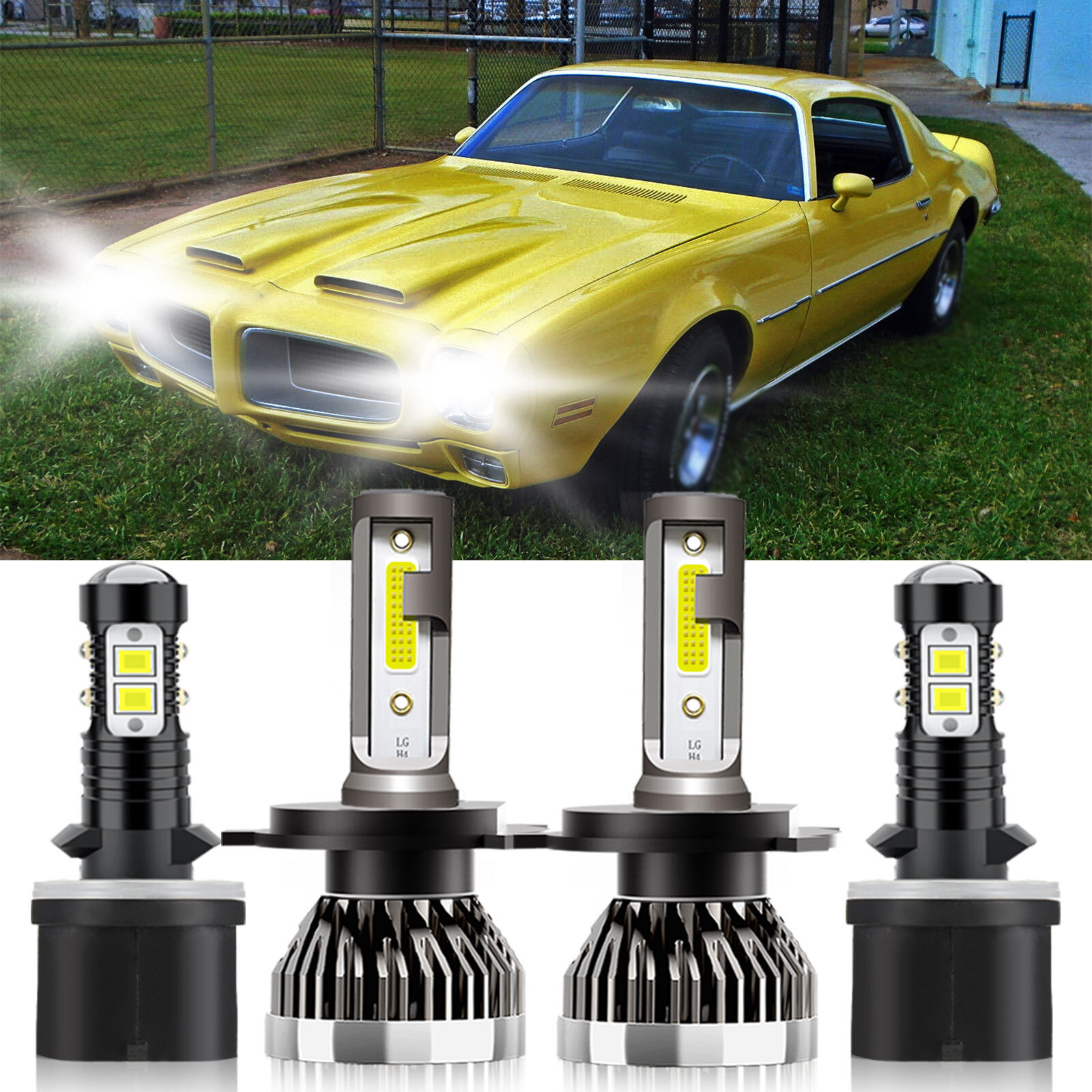 1993-1997 Pontiac Firebird LED Headlight & Fog Light Combo 6000K