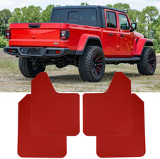 4pcs Red Mudguards Fender Mud Flaps Splash Guards Mudflaps For Jeep Gladiator
