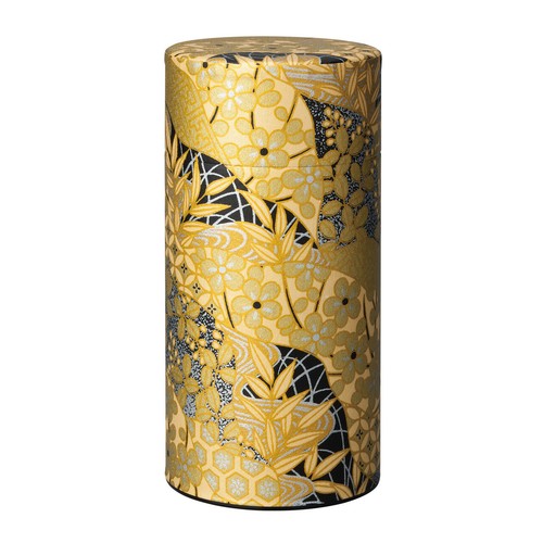 Kogane-e (Yuzen) washi paper tea can caddy - 3 design - for tea leaf - Picture 3 of 7