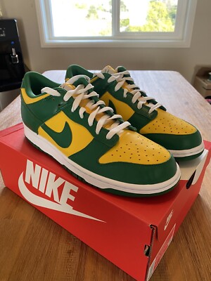 靴 Nike Dunk Low SP Brazil GREEN Size10.5 11 12.5Nike Dunk Low SP Brazil 2024 Pine Green Varsity