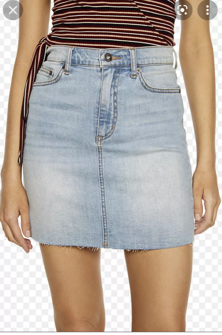 New Bardot TUSK MINI BLUE DENIM SKIRT IN INDIGO Size 12 eBay