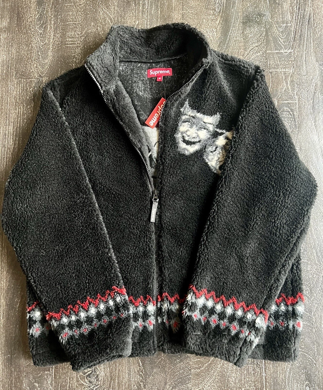 VESTE POLAIRE STAY SUPREME NEUF MASQUE DRAME NOIR MOYEN