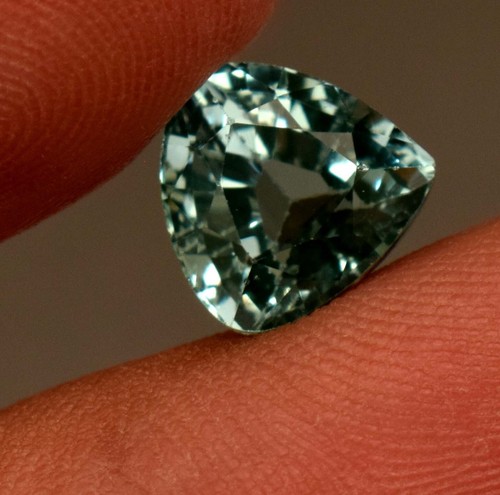 Piedra Preciosa Suelta Paraíba Natural 3,25 Ct Corte Trillón Piedra Preciosa TRATADA - Imagen 4 de 5