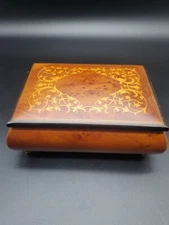 The San Francisco Music Box Company Music/ Jewelry Box Hand Crafted In Sorrento-