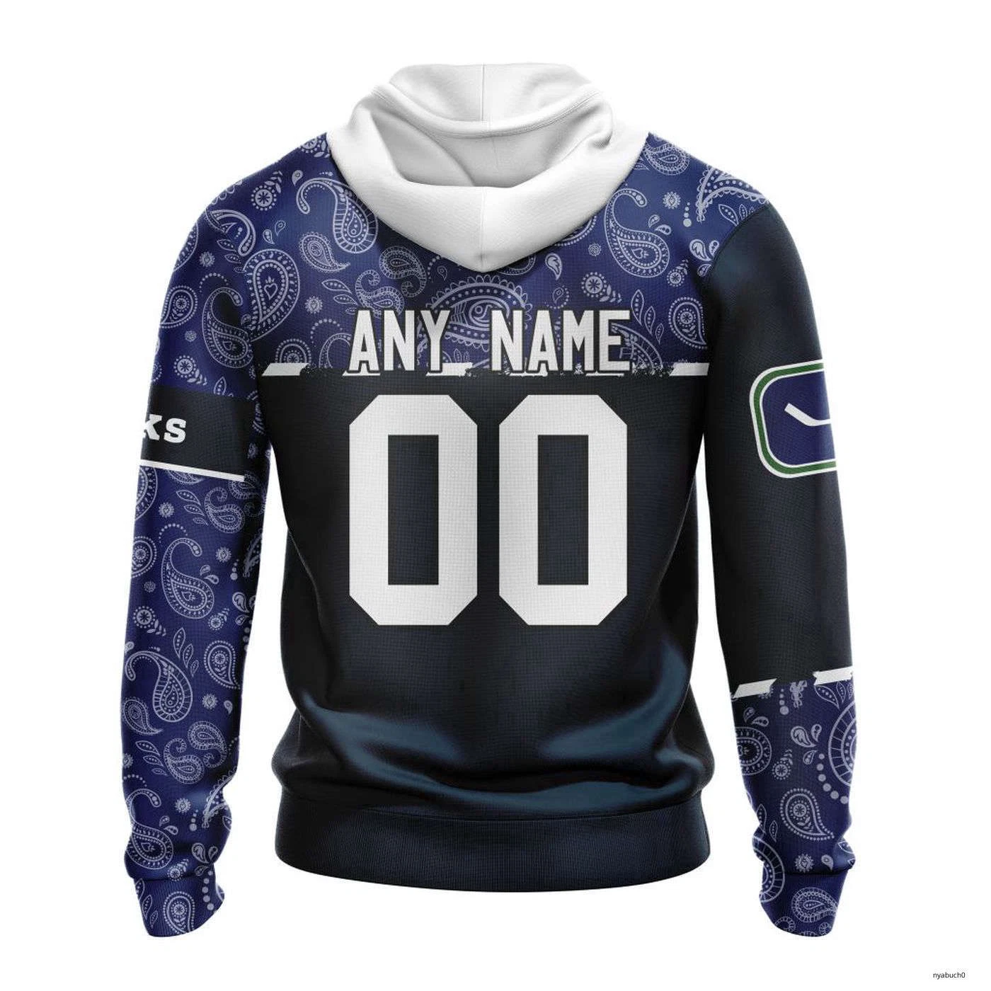 Personalized Vancouver Canucks Hoodie Pullover Hockey With Paisley Pattern Gift