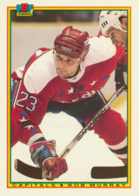 1990-91 Bowman Tiffany #74 ROB MURRAY - Washington Capitals