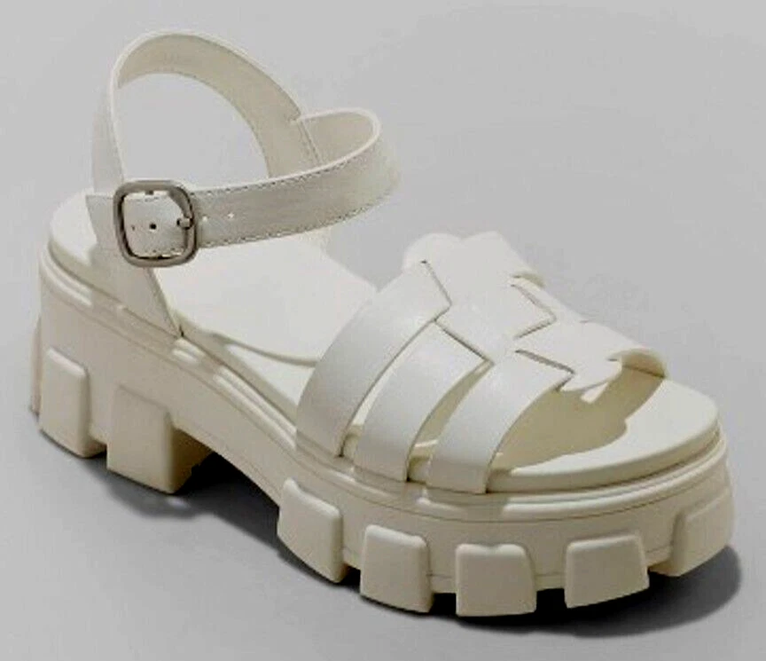 Women s Avril Fisherman Sandals Wild Fable White 9.5 FREE