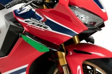 HONDA CBR1000RR FIREBLADE (2017-2019) PUIG DOWNFORCE SPORT SIDE SPOILERS GREEN