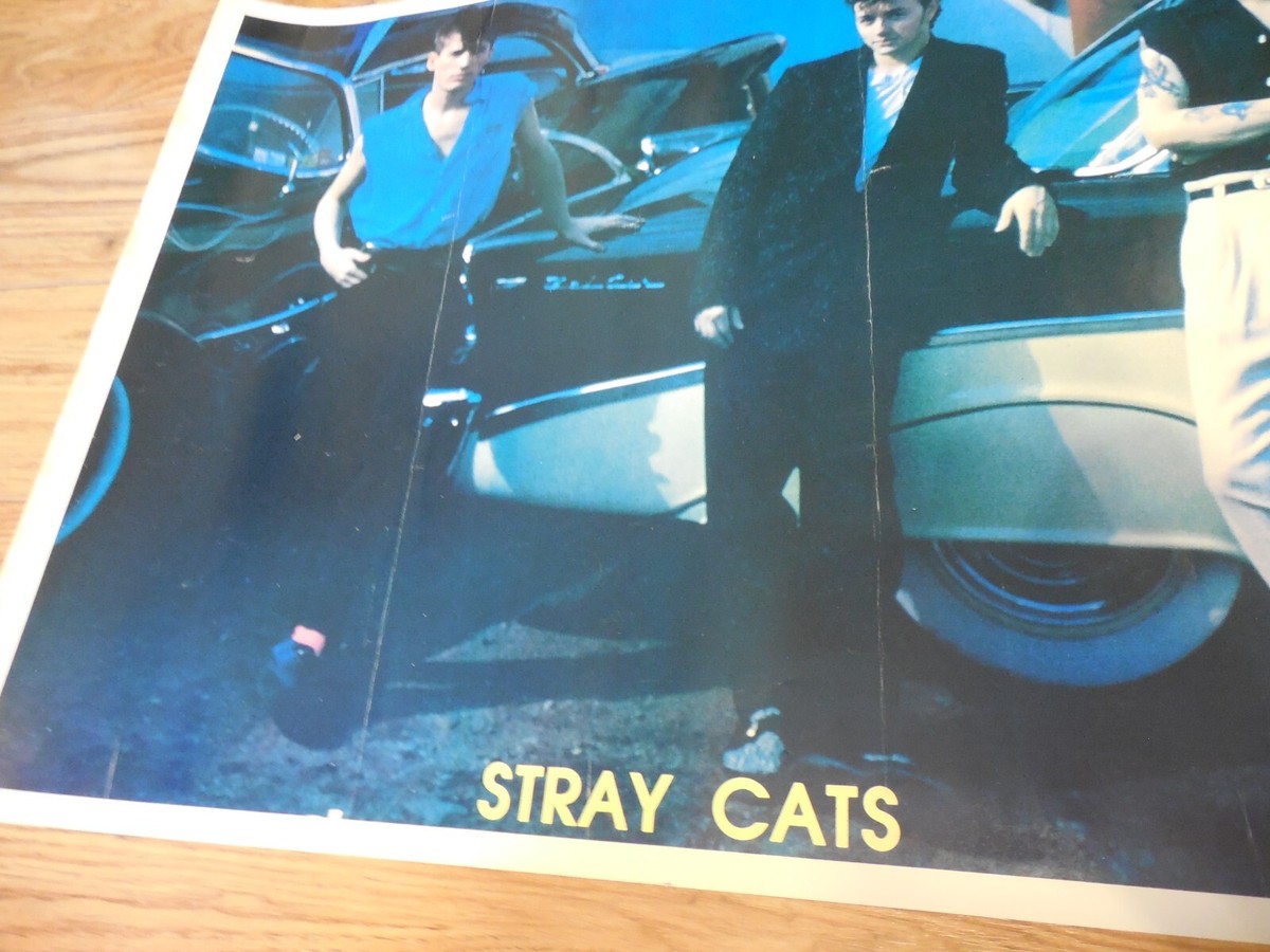 Stray Cats Rockabilly Rock ORIGINAL VINTAGE 1980s Carnival fair