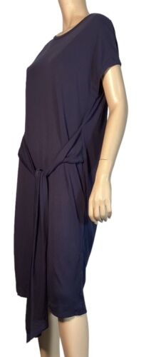 🌻MARELLA BY MAX MARA WOMEMNS SIZE S/ M NAVY BLUE MIDI DRESS AS NEW - Picture 3 of 9
