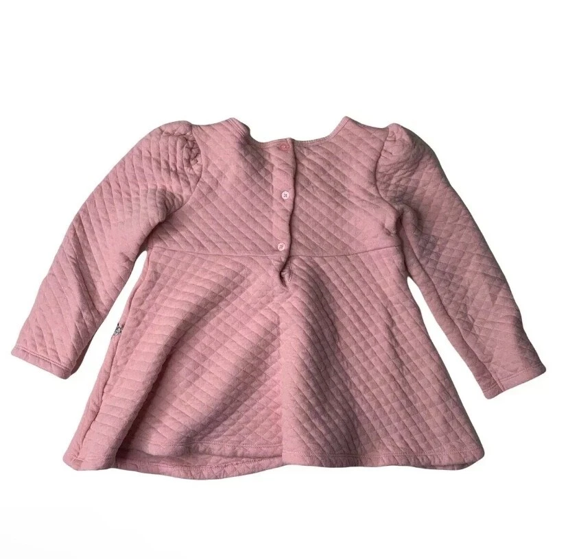 Kids Headquarters Unicorn Top Girl Small S 5 Pink Long Sleeve Quilted - Image 2 of 3