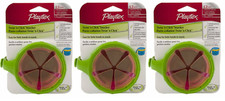 Playtex Twist n Click Snacker with Lid, Green 3 Pack 