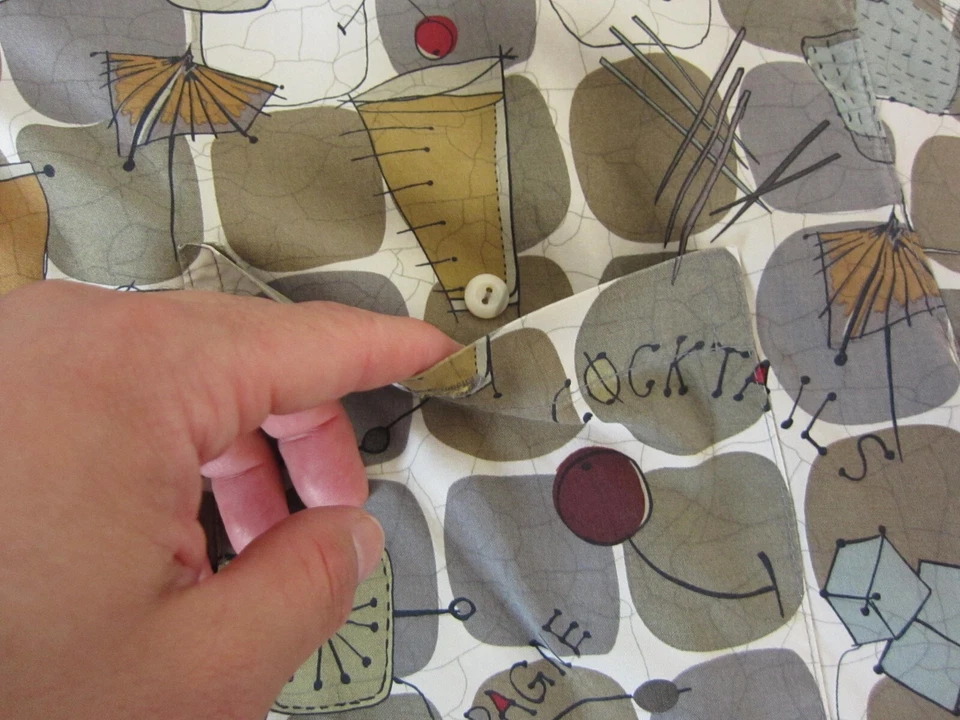 Camisa Birmania Bibas Adulto Extra Grande XL Verde Crema 100% Seda Cócteles Para Hombres Foto 4 de 4