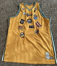 Vintage Y2K Harlem Globetrotters Platinum Fubu Basketball Jersey Size 3XL