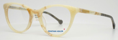 JONATHAN ADLER JA307UF Bone Womens Semi Cat Eye Full Rim Eyeglasses 51-20-140