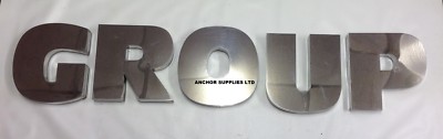Wandmontage Buchstaben Zauber GRUPPE verchromt stehlen (noch156)