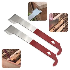 Beekeeping Equipment Bee Hive Tool Stainless Steel Scraper J Hook Frame Lifter