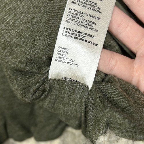 We the Free People Rivington Sherpa Giacca Pile Donna Grande Avorio Crema Verde - Foto 10 di 11