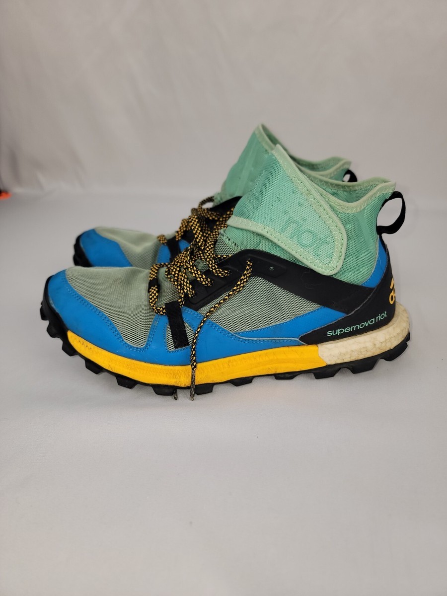 Adidas Supernova Riot Mens Size US AF5656 Blue Green Black Athletic  Shoes