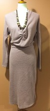 Anthropologie Eri Ali Winter Splendor Poudre Pink Knit Dress Size S