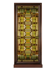 Frank Lloyd Wright Oak Park Skylight Stained Glass Wood Framed Gift