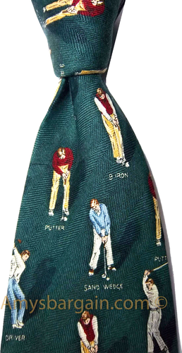 men's tie cutter and buck tie neck wear 100% silk tie new silk tie made in USA - Picture 3 of 12