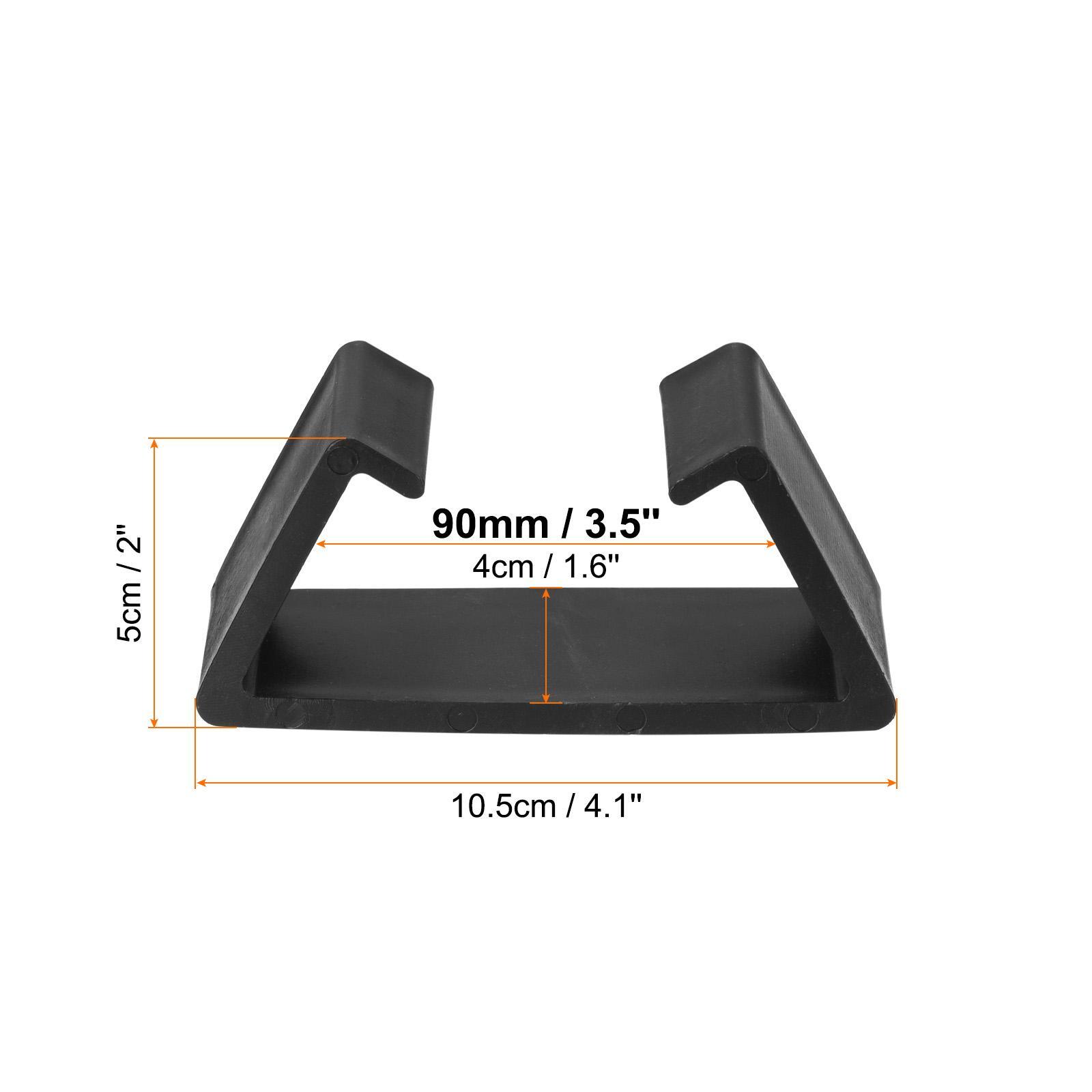 Générique 10 Clips Lampe Frontale Pour Casque – Crochets Sécurité En ABS, Fixation Antidérapante Pour Sangles 30 Mm – Mineurs, Électriciens, Travaux De Nuit