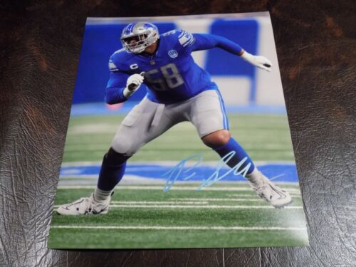 PENEI SEWELL AUTOGRAPHED LIONS 8X10 PHOTO W/COA