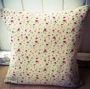 Handmade Shabby Chic Birds Natural LINEN Cotton Cushion Cover.Various sizes