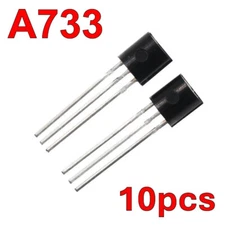 10pcs A733 General Purpose PNP Transistor TO-92 GENERIC US Ship