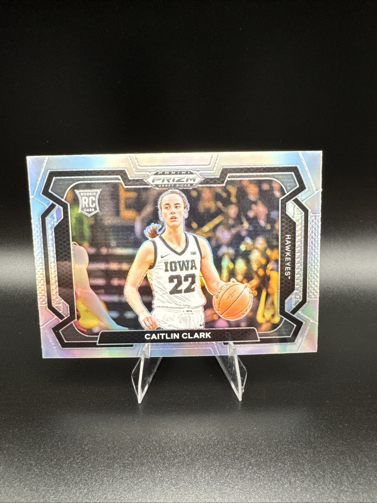 CAITLIN CLARK 2024 PANINI PRIZM DRAFT PICKS RC VARIATION Silver Holo #57