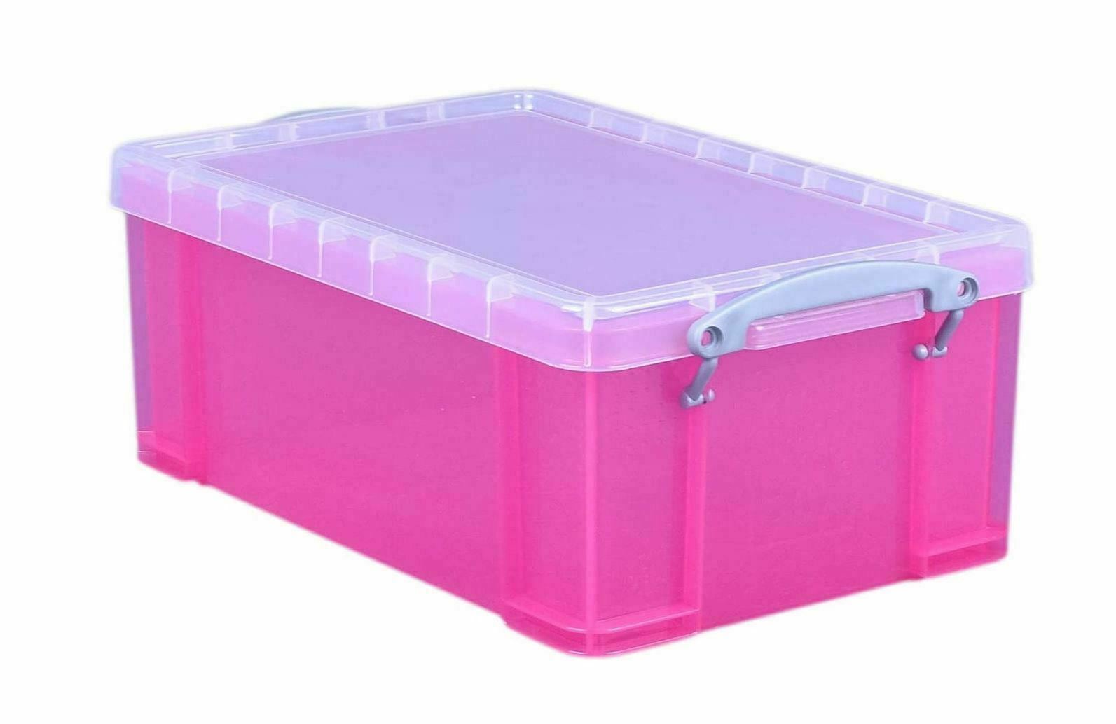 9 Litre Pink Really Useful Storage Box With Inserts eBay