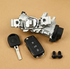 Ignition Switch Lock Cylinder Assembly For 2006-18 VW Jetta1K0905851B Remote Key