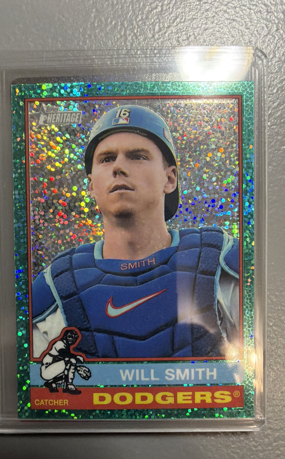 2025 Topps Heritage - Will Smith #397 Chrome Aqua Sparkle Refractor